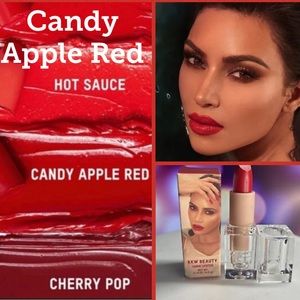 New in box KKW Candy Apple Red cream lipstick Full Size 4.0 g. Retail 36$